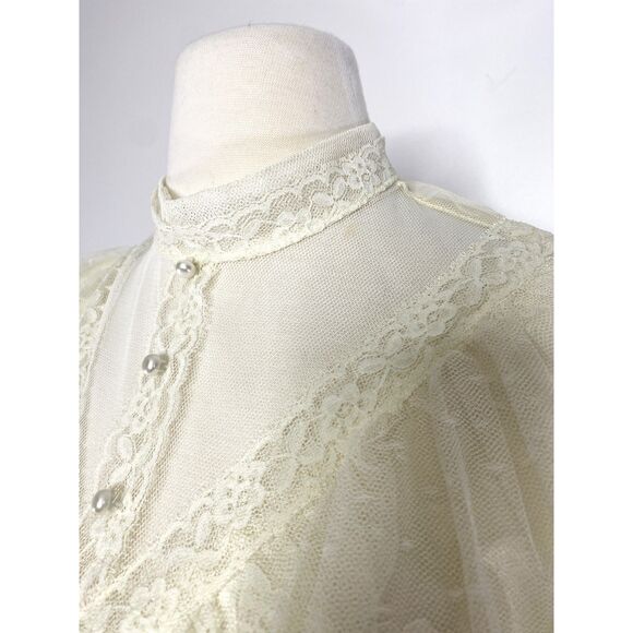 NWT VTG Cummings Victorian Lace Wedding Dress Romantic Intermission Length -flaw - Picture 10 of 13